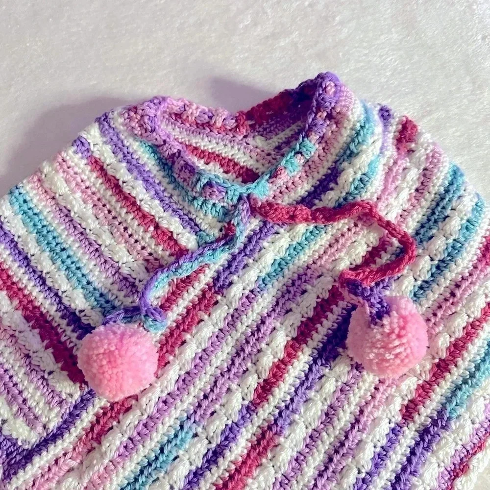 Toddler Girl Crochet‎ Poncho
